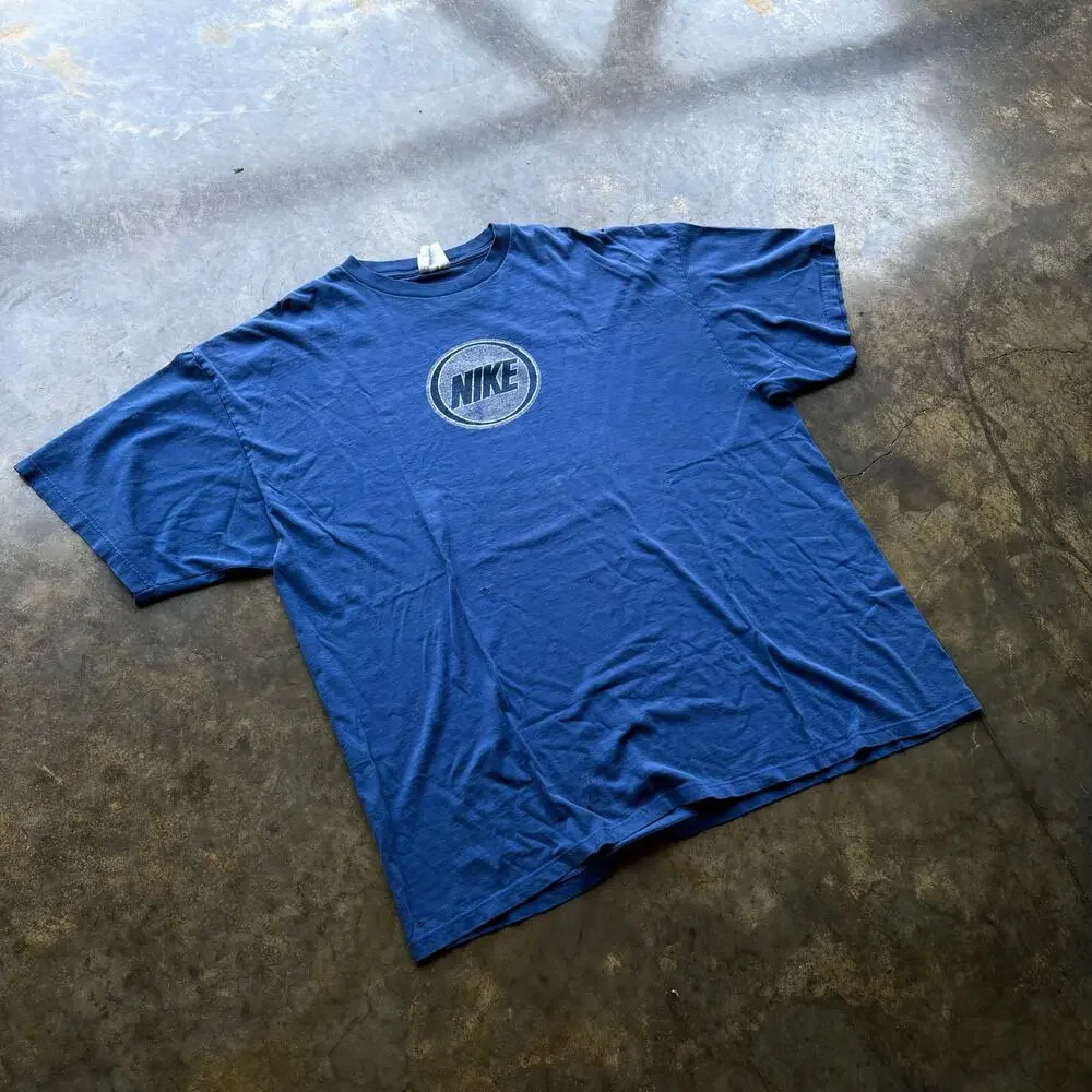 Vintage 90s‎ Faded Blue Nike T-shirt